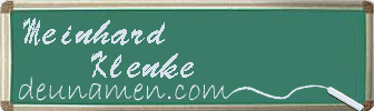 Meinhard Klenke Visitenkarte